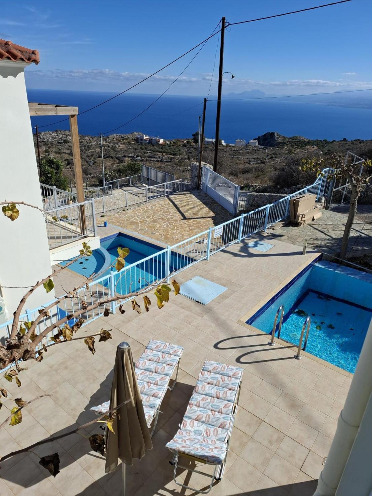 Вилла Breathtaking Sea And Mountain Views Kefalas Экстерьер фото
